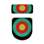 Grunge Bullseye Target Print Toilet Lid And Tank Cover Set