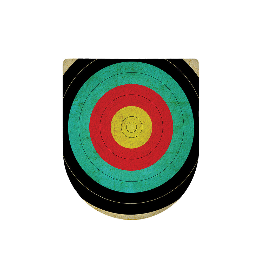 Grunge Bullseye Target Print Toilet Lid Cover