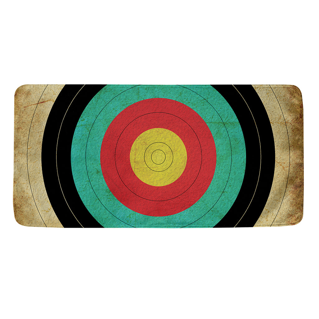 Grunge Bullseye Target Print Towel