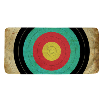 Grunge Bullseye Target Print Towel