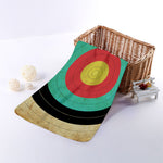 Grunge Bullseye Target Print Towel