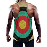 Grunge Bullseye Target Print Training Tank Top