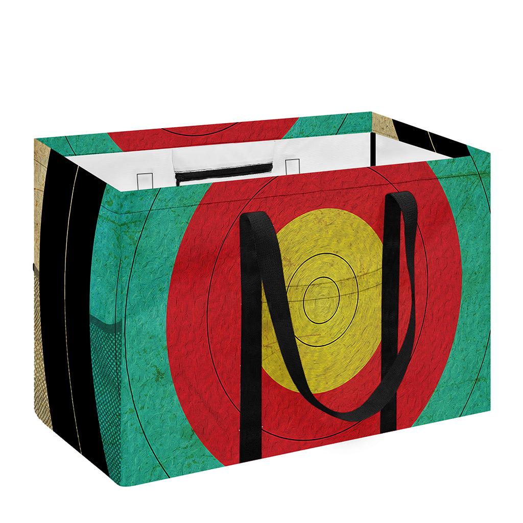 Grunge Bullseye Target Print Utility Tote Bag