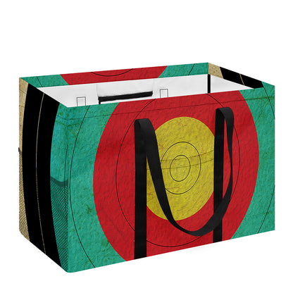 Grunge Bullseye Target Print Utility Tote Bag