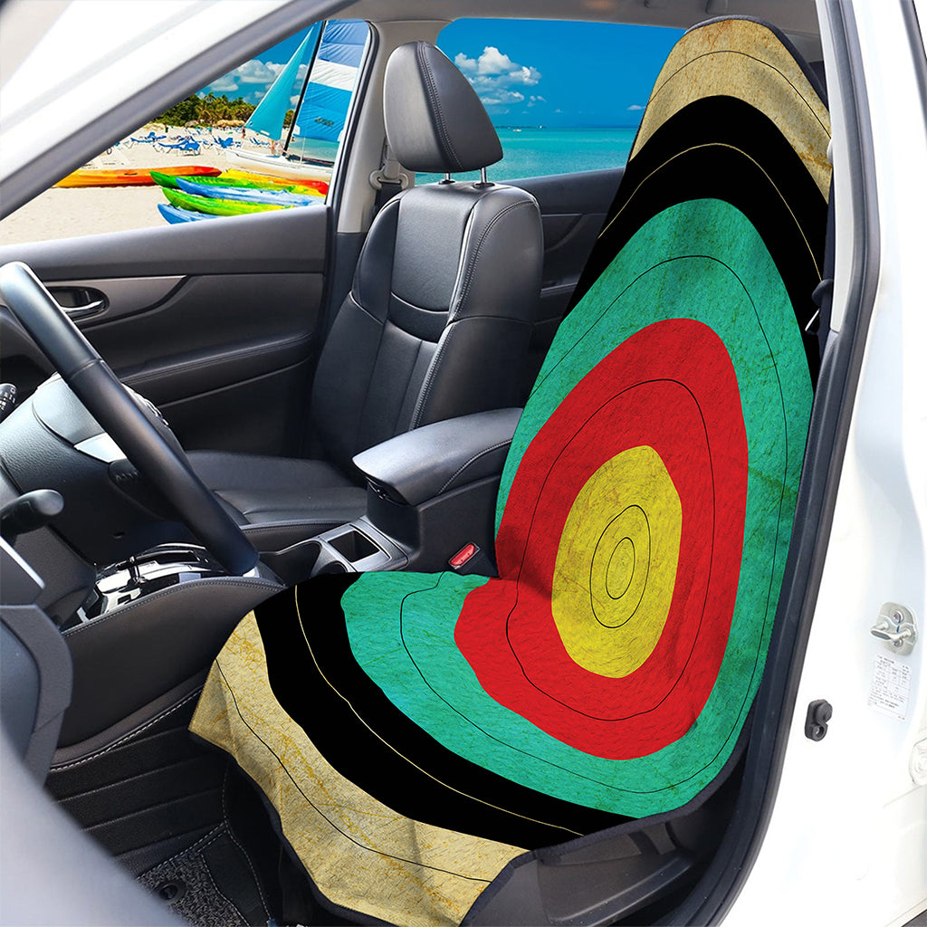 Grunge Bullseye Target Print Waterproof Car Seat Cover