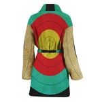Grunge Bullseye Target Print Women's Bathrobe