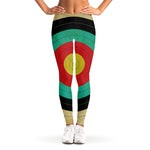 Grunge Bullseye Target Print Women's Leggings