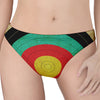 Grunge Bullseye Target Print Women's Thong