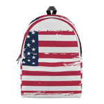 Grunge Flag Of USA Print Backpack