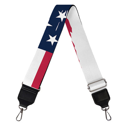 Grunge Flag Of USA Print Bag Strap