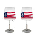 Grunge Flag Of USA Print Bar Stool Covers
