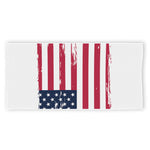 Grunge Flag Of USA Print Beach Towel