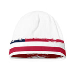 Grunge Flag Of USA Print Beanie