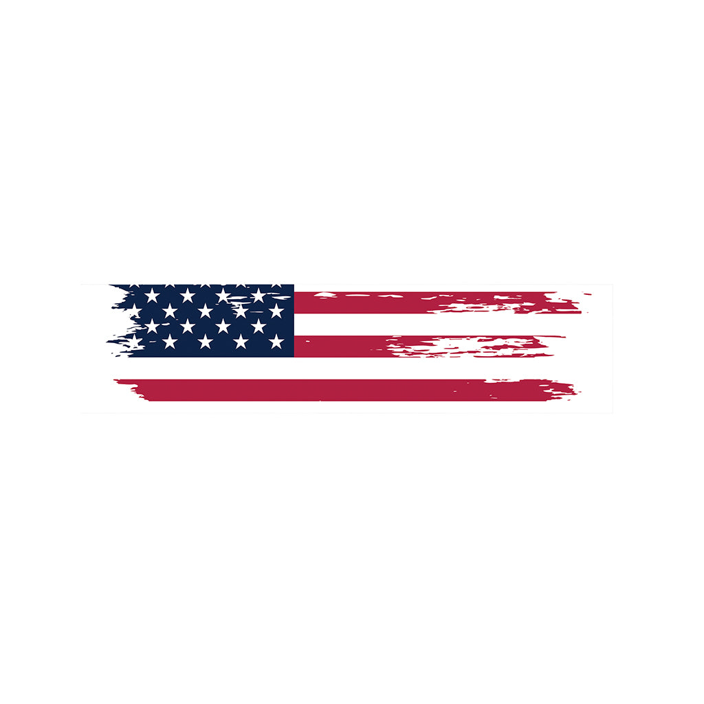 Grunge Flag Of USA Print Bed Runner