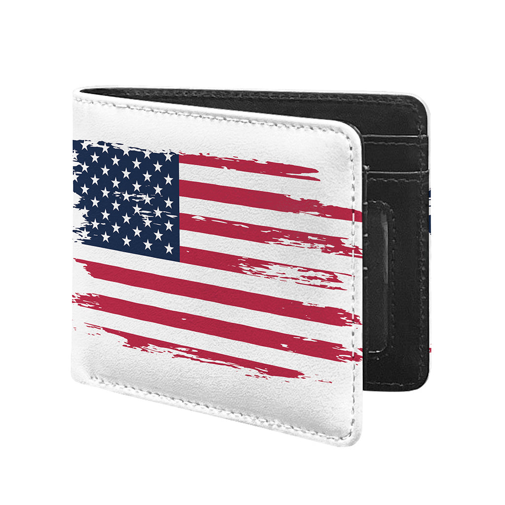 Grunge Flag Of USA Print Bifold Wallet