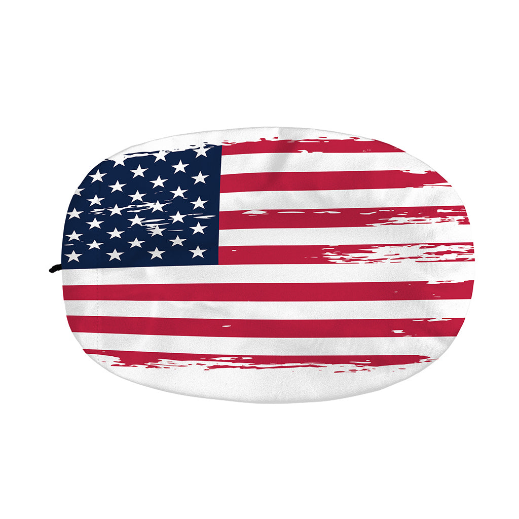 Grunge Flag Of USA Print Car Side Mirror Covers