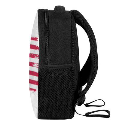 Grunge Flag Of USA Print Casual Backpack