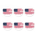 Grunge Flag Of USA Print Coaster Set