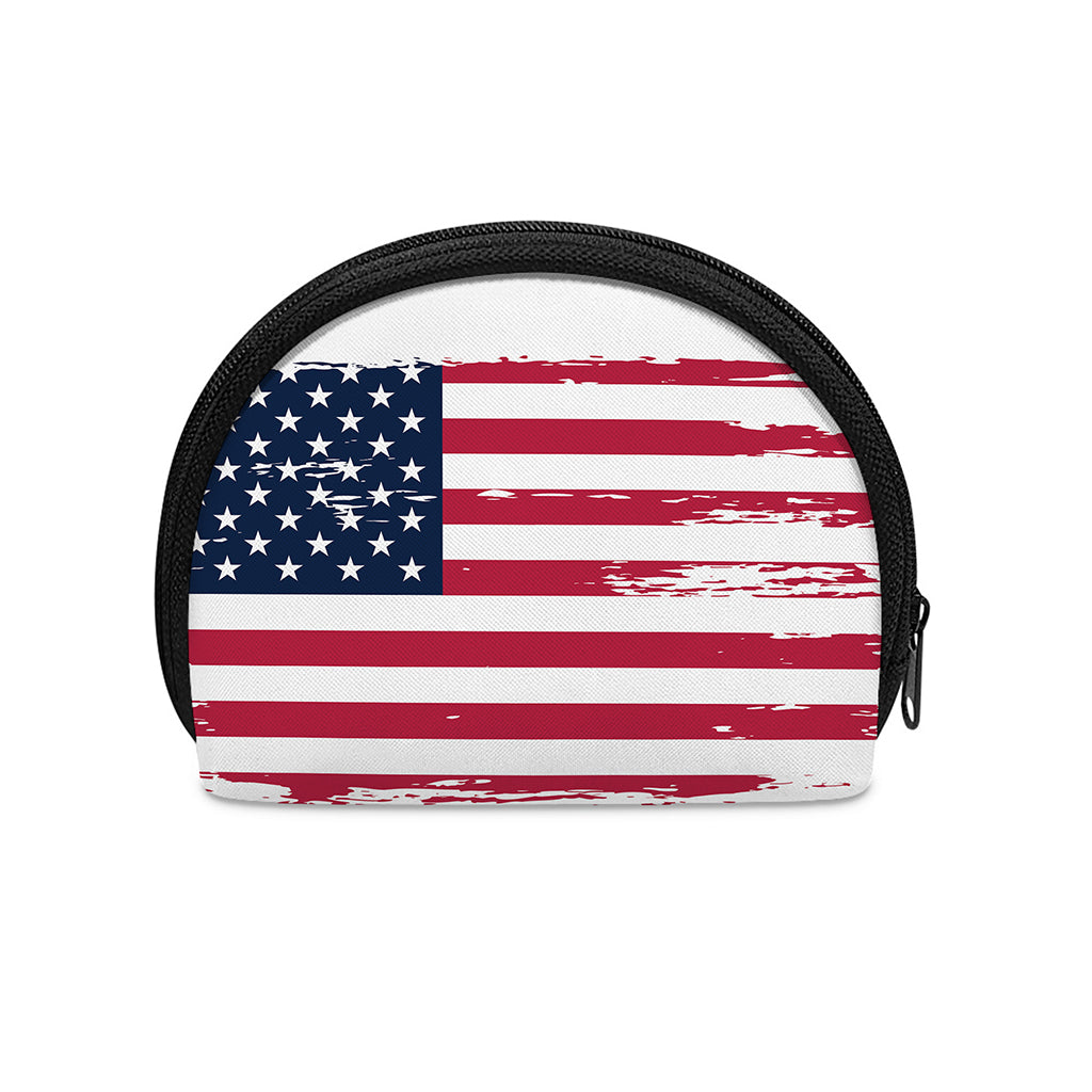 Grunge Flag Of USA Print Coin Purse