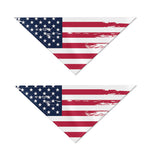 Grunge Flag Of USA Print Dog Bandana