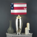 Grunge Flag Of USA Print Drum Lamp Shade
