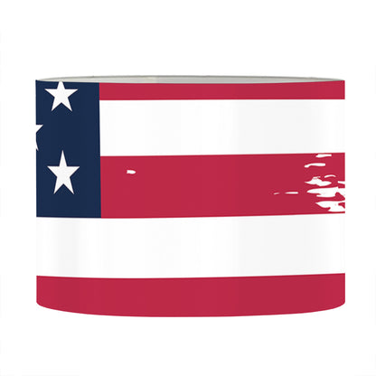 Grunge Flag Of USA Print Drum Lamp Shade