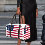 Grunge Flag Of USA Print Duffle Bag