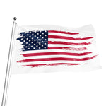 Grunge Flag Of USA Print Flag