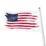 Grunge Flag Of USA Print Flag
