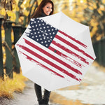 Grunge Flag Of USA Print Foldable Umbrella