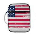 Grunge Flag Of USA Print Front Pocket Bible Bag