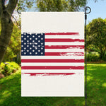Grunge Flag Of USA Print Garden Flag
