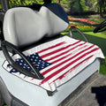 Grunge Flag Of USA Print Golf Cart Seat Cover