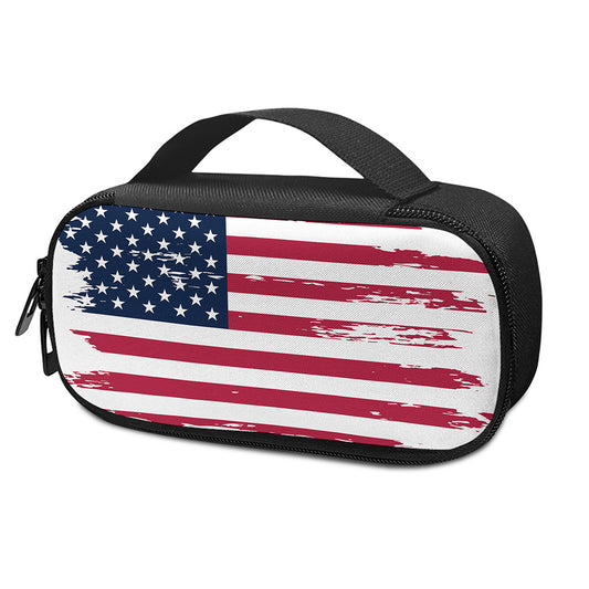 Grunge Flag Of USA Print Insulin Cooler Travel Case
