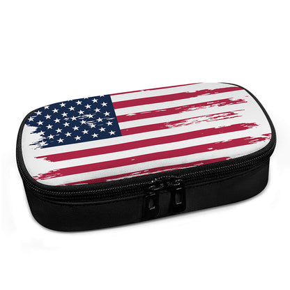 Grunge Flag Of USA Print Insulin Cooler Travel Case