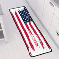 Grunge Flag Of USA Print Long Kitchen Mat