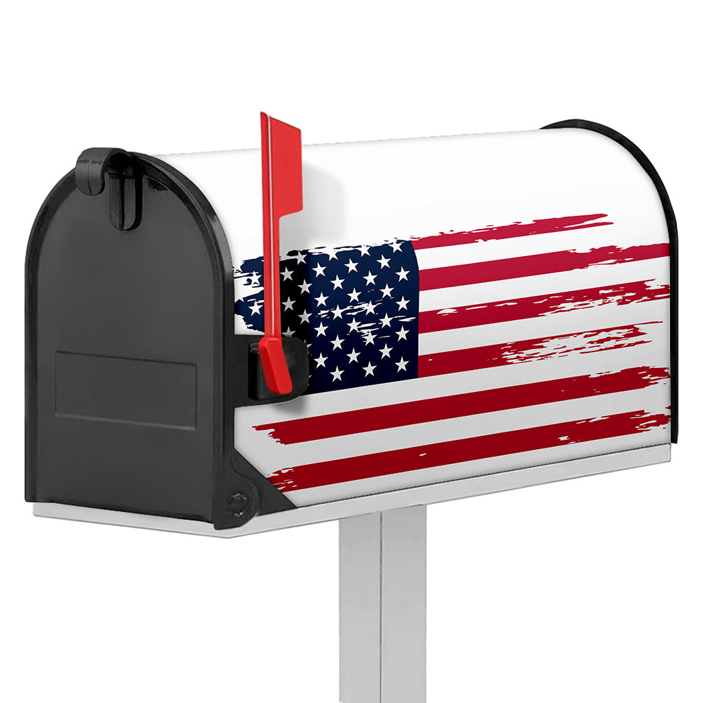 Grunge Flag Of USA Print Mailbox Cover