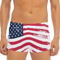 Grunge Flag Of USA Print Men's Short Boxer Briefs