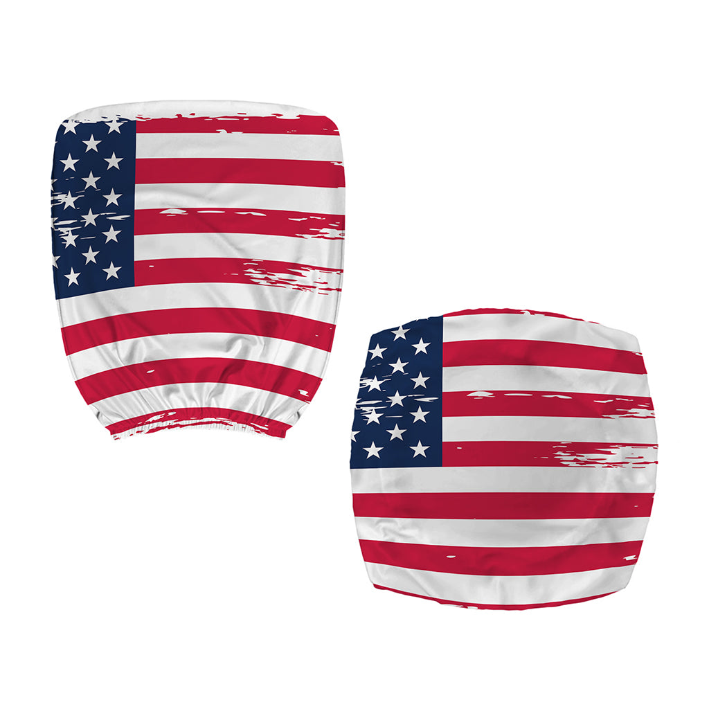 Grunge Flag Of USA Print Office Chair Cover