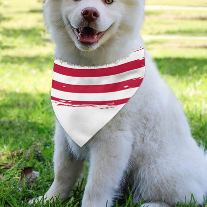 Grunge Flag Of USA Print Over The Collar Dog Bandana