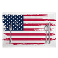 Grunge Flag Of USA Print Placemat