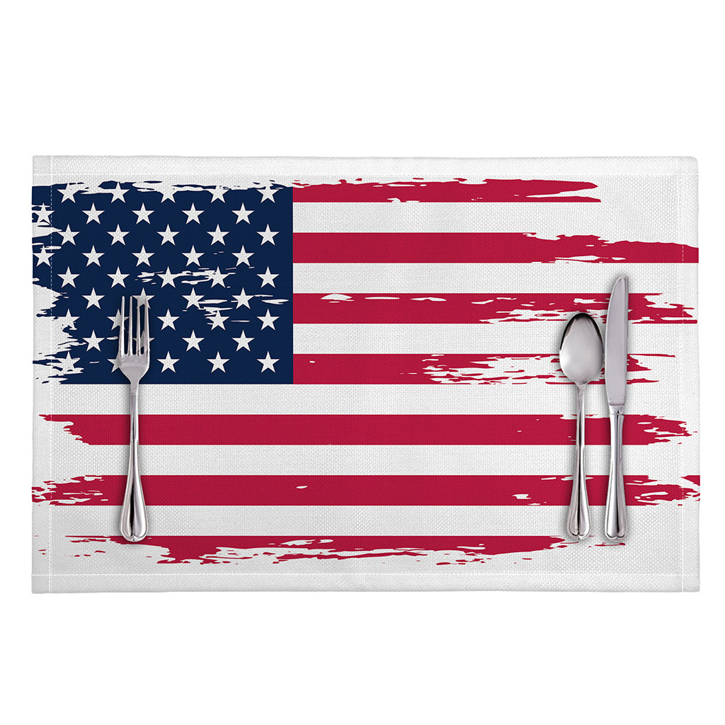 Grunge Flag Of USA Print Placemat