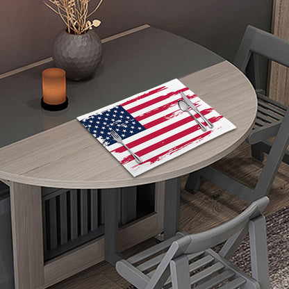 Grunge Flag Of USA Print Placemat