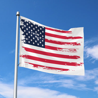 Grunge Flag Of USA Print Polyester Flag