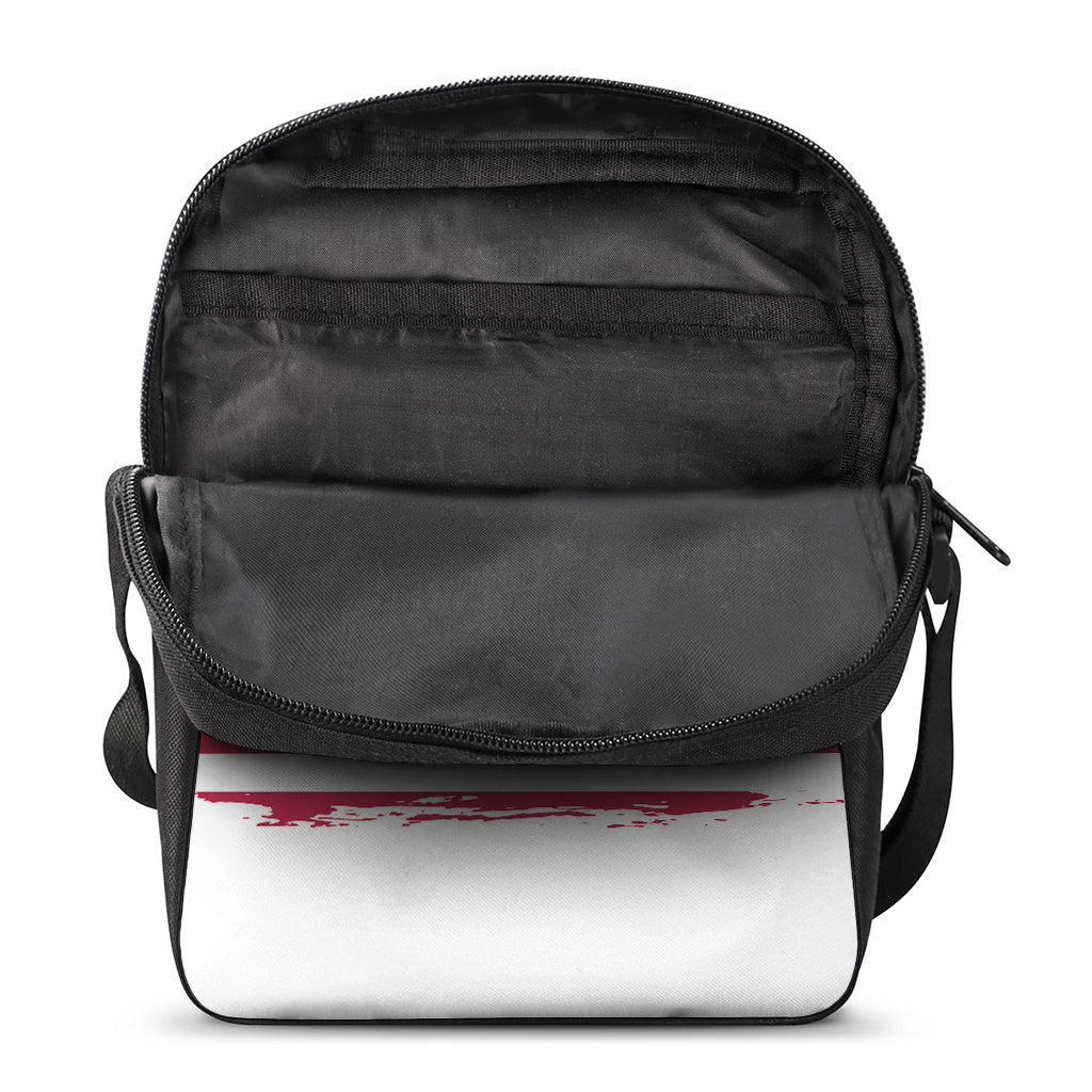 Grunge Flag Of USA Print Rectangular Crossbody Bag