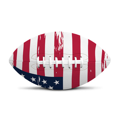 Grunge Flag Of USA Print Rugby Ball