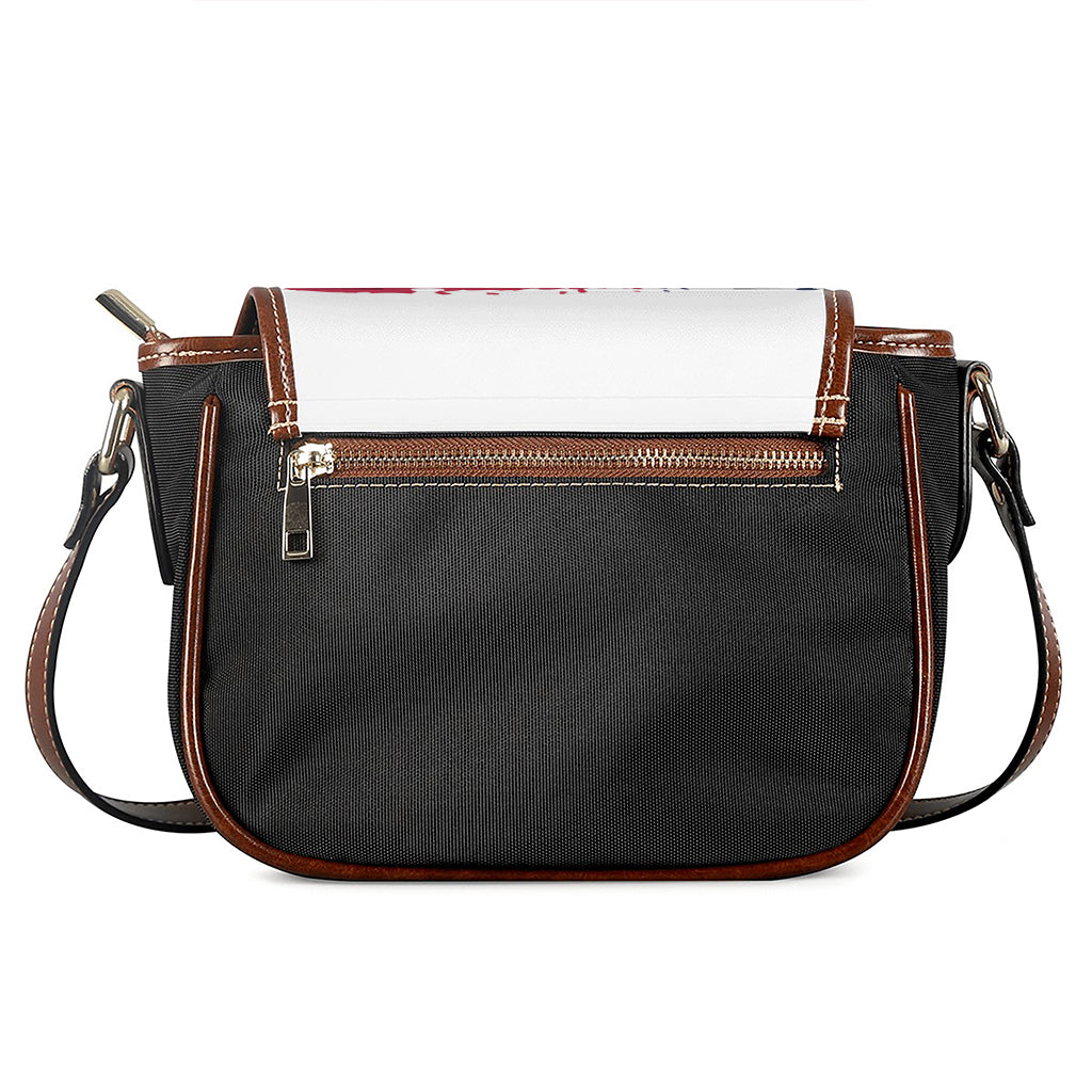 Grunge Flag Of USA Print Saddle Bag