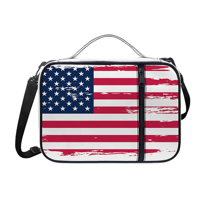 Grunge Flag Of USA Print Shoulder Strap Bible Bag