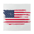 Grunge Flag Of USA Print Silk Bandana