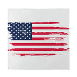 Grunge Flag Of USA Print Silk Bandana